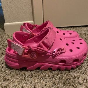 Pink Post Malone Crocs